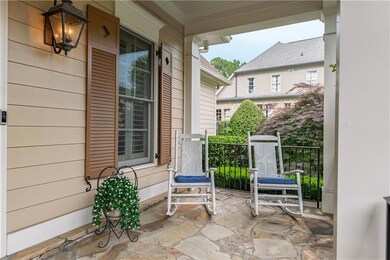 View of covered porch
