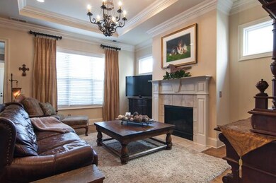 Living room has windows since it is an end unit.