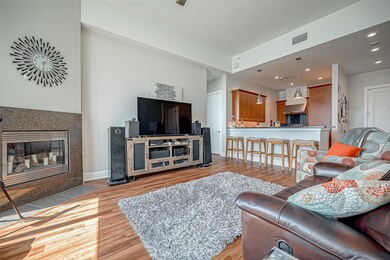 Other views of living room and fireplace