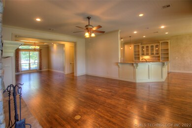 Living room looking toward kitchen.