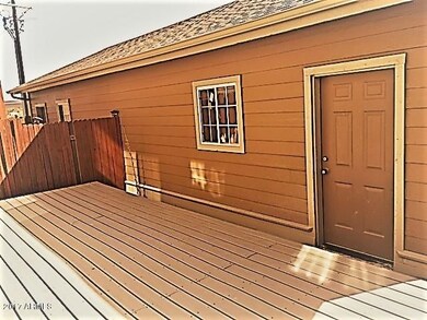 REAR DECK FROM GARAGE TO HOUSE.