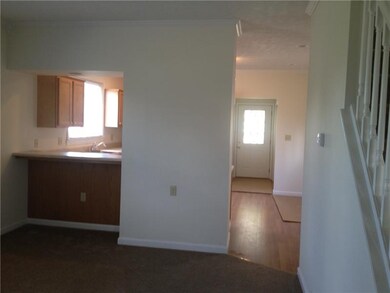 Living Room. living room looking into kitchen
