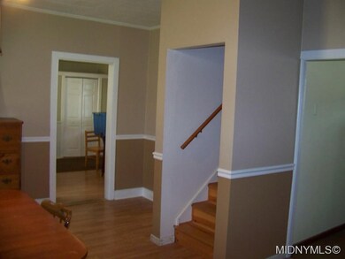 Stairway near Pellet Stove