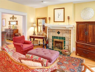 Living Room. Log burning fireplace, dining room on