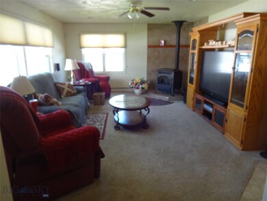 Living room with garage access
