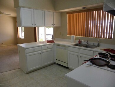 Kitchen overlooking family room