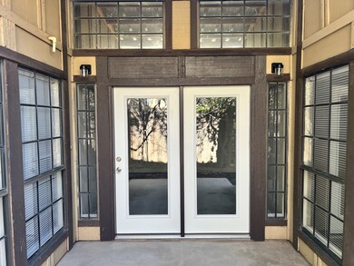 newly installed french doors