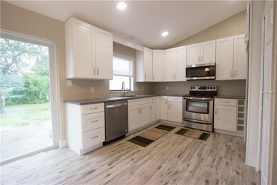 Kitchen with new led recessed lighting.