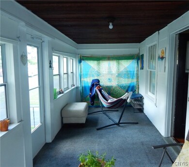 Relaxing enclosed porch