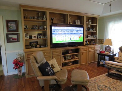 Built in book case/entertainment center