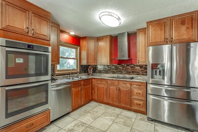 Kitchen with stainless appliances