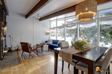 Open living and dining