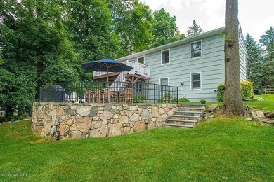 view of back stone wall