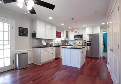 Huge kitchen with plenty of room when family and friends visit.