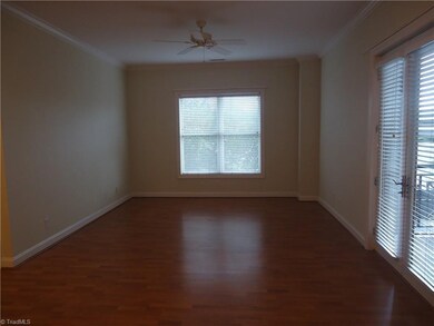 Living Room.  Private balcony to the right.
