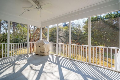 Screened porch view