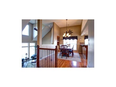 Showing the large dining area, the china cabinet, 