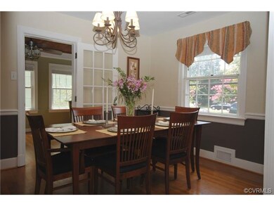 Dining room w/French door to Office