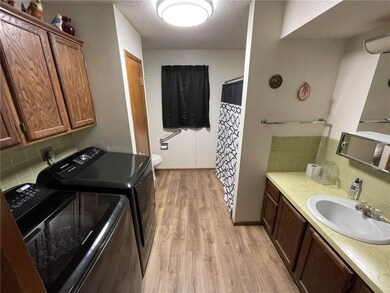 Bathroom with laundry