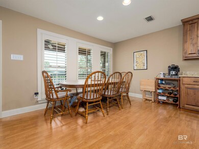 Dining area overlooks Tensaw River