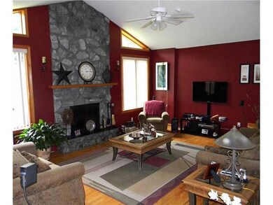 Living Room. Sunken living room with...