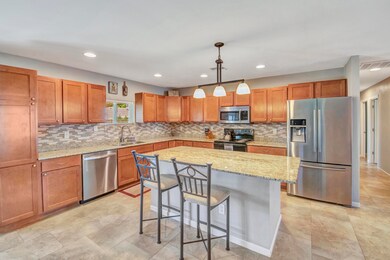 Kitchen and view to hallway