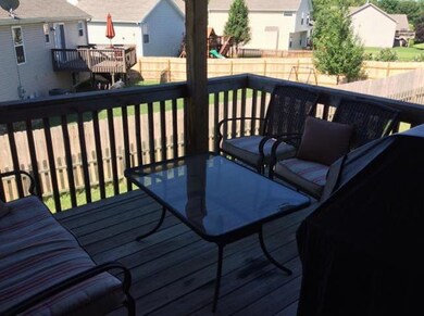 Deck off kitchen