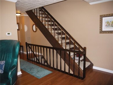 Stairs to main living space and 2nd floor bedrooms
