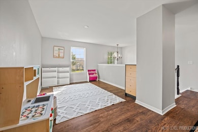 Versatile upstairs loft perfect for a home office,