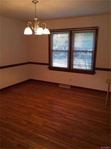 View of formal dining from eat in kitchen