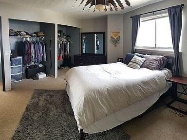 LARGE bedroom with plenty of closet space!