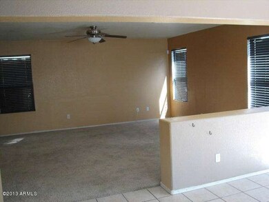 Living room off kitchen