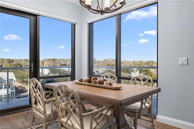 Dining area with access to private balcony.  Spectacular views