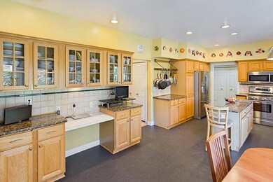 Spacious kitchen with island