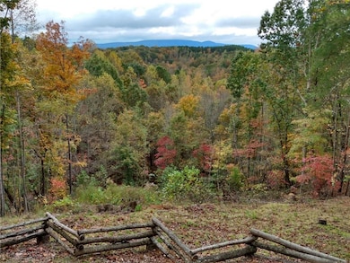 Mountain view from deck in autumn