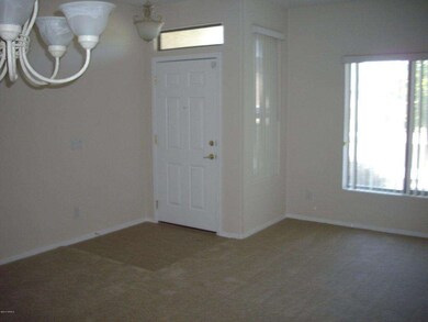 Entry way and living room
