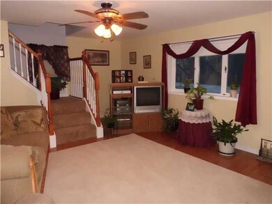 Living Room Bruce Hardwood Floors and large Pictur