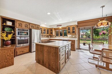 Large kitchen with center island