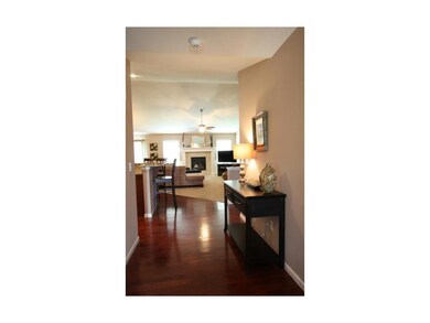 Beautiful hardwood floors in the front entry.