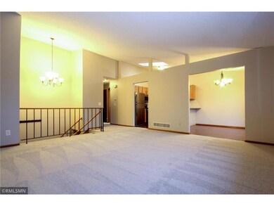 Family room has vaulted ceilings and open spaces f