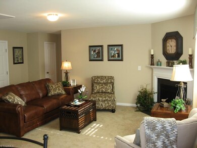 Living room: image similar to finished home.