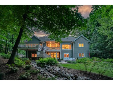 The backyard of this home is a sanctuary.
