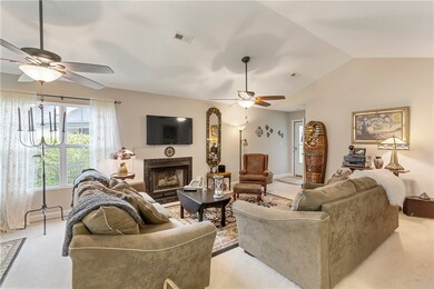 Living room front door entry