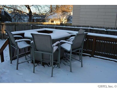 Backyard Imagine your summers on this back deck!