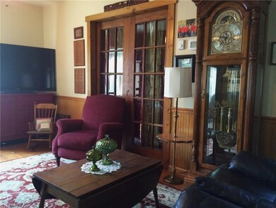 View of french doors to family room or 1st flr bed