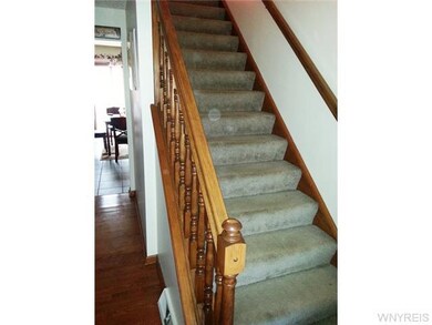 Foyer hardwood floors in foyer