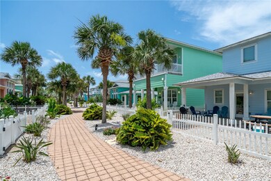 Front view looking along community path