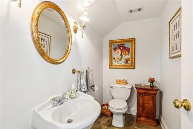 1/2 bath under stairs
