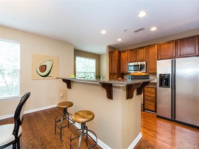 Stainless appliances and granite countertops spark