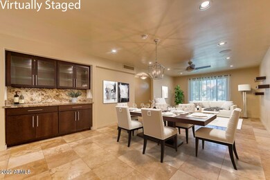 Staged Dining Area